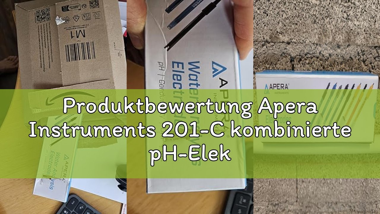 Produktbewertung Apera Instruments 201-C kombinierte pH-Elektrode, BNC Anschluss, Polycarbonat/Glas,