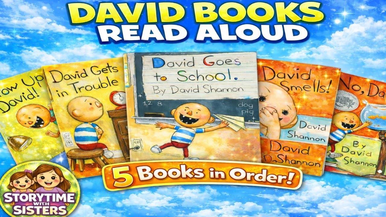 🧡👨‍🦲📚David 5 Books in order! 🌈Fun English Read Aloud for Kids