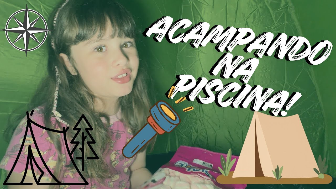 Acampando na Piscina com o papai!