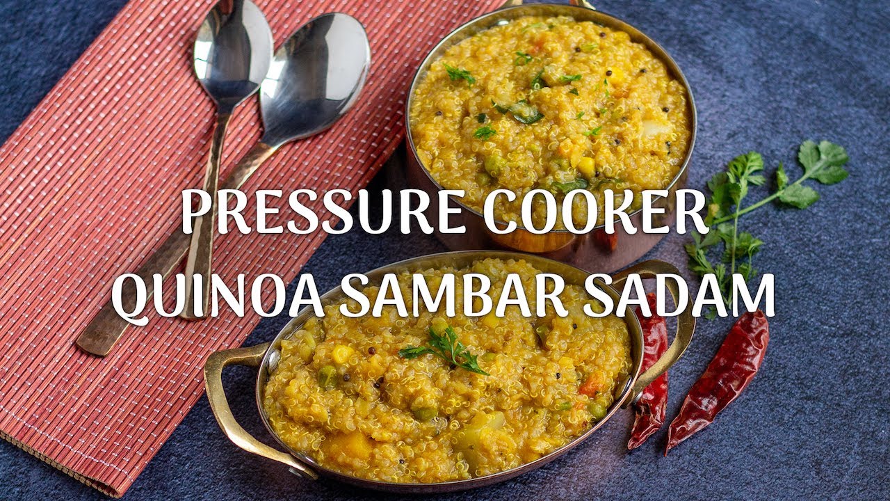 Pressure Cooker Sambar Rice | Sambar Sadham with Quinoa