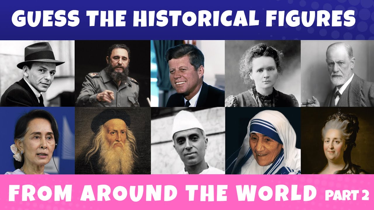 Guess 50 Historical Figures -  Part 2  | World History Quiz 🌍