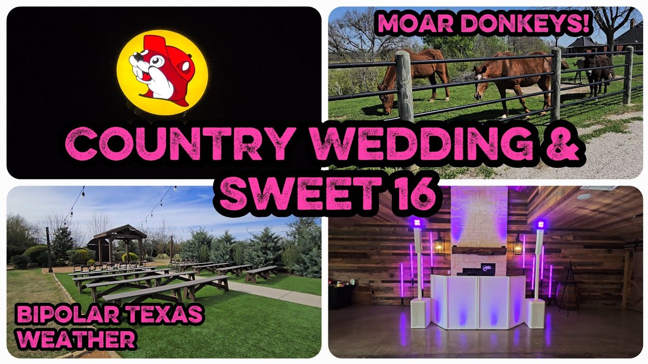 2 Events Back to Back… Country Wedding & Sweet 16 | Texas Weather Went Crazy | QSC KC12 & Rane One