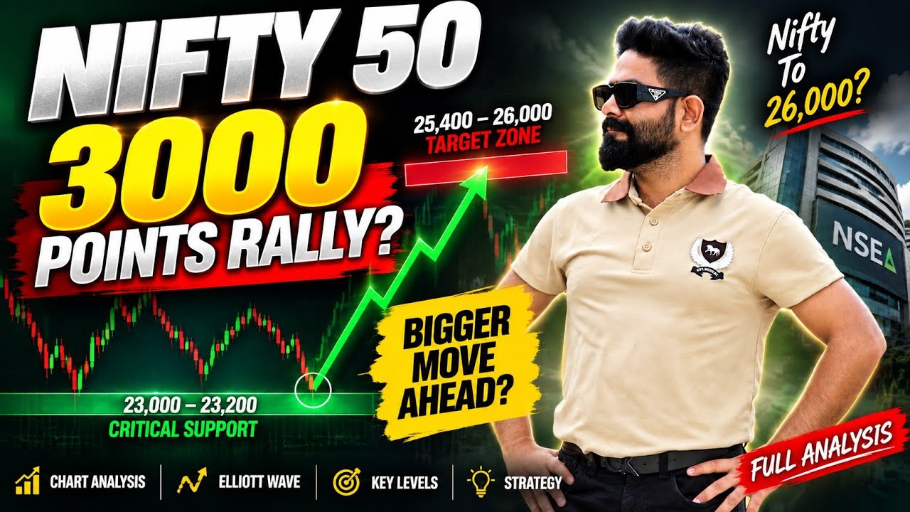 NIFTY 50 BIG MOVE LOADING! 🚨 3000 Points Upside Possible? | Elliott Wave Analysis