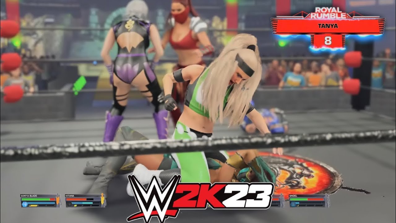 WWE 2K23 - 10 WOMEN MORTAL KOMBAT ROYAL RUMBLE