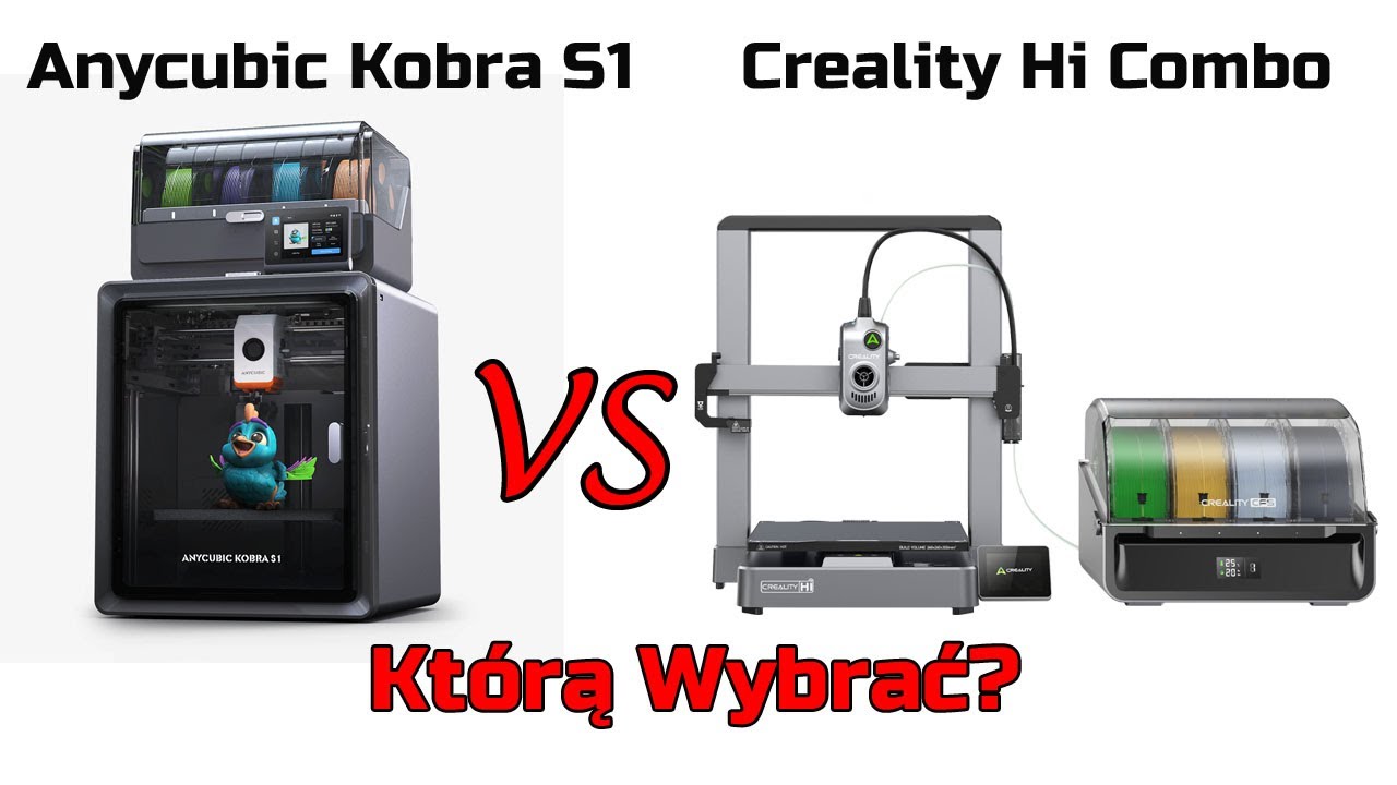 Creality Hi Combo VS Anycubic Kobra S1 Combo - Którą Wybrać? Jaka Drukarka 3D na początek?