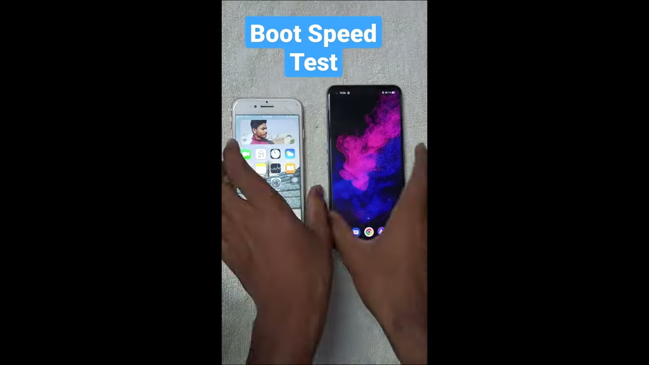 #shorts Realme X7 Vs iPhone 7 Speed Test