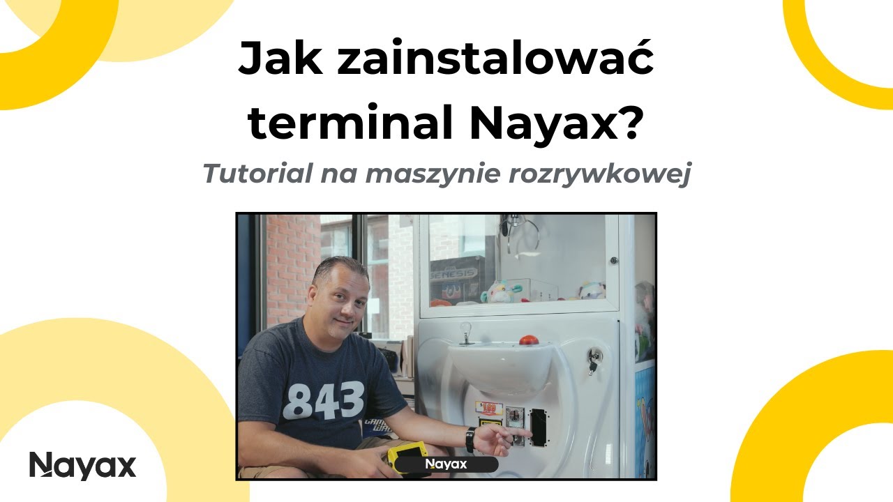 Tutorial: Jak zainstalować terminal Nayax na maszynie rozrywkowej