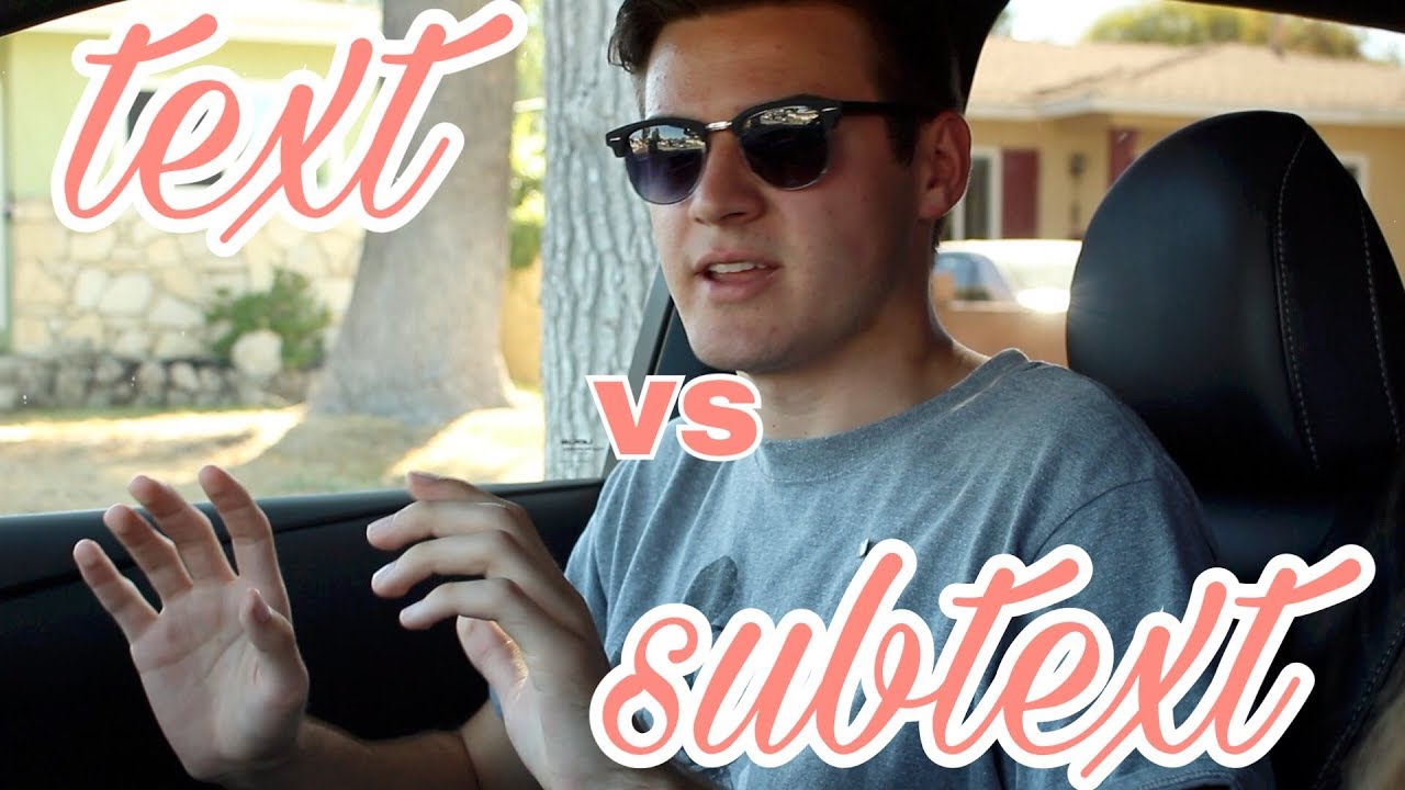 a short film on SUBTEXT vs TEXT. visual storytelling DODGE COLLEGE