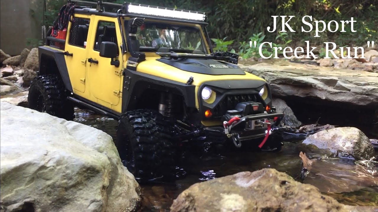 Xtra Speed Jeep JK Hardbody v2, Axial SCX10II JK Sport “Creek Run” #Scale Crawling/Trailing