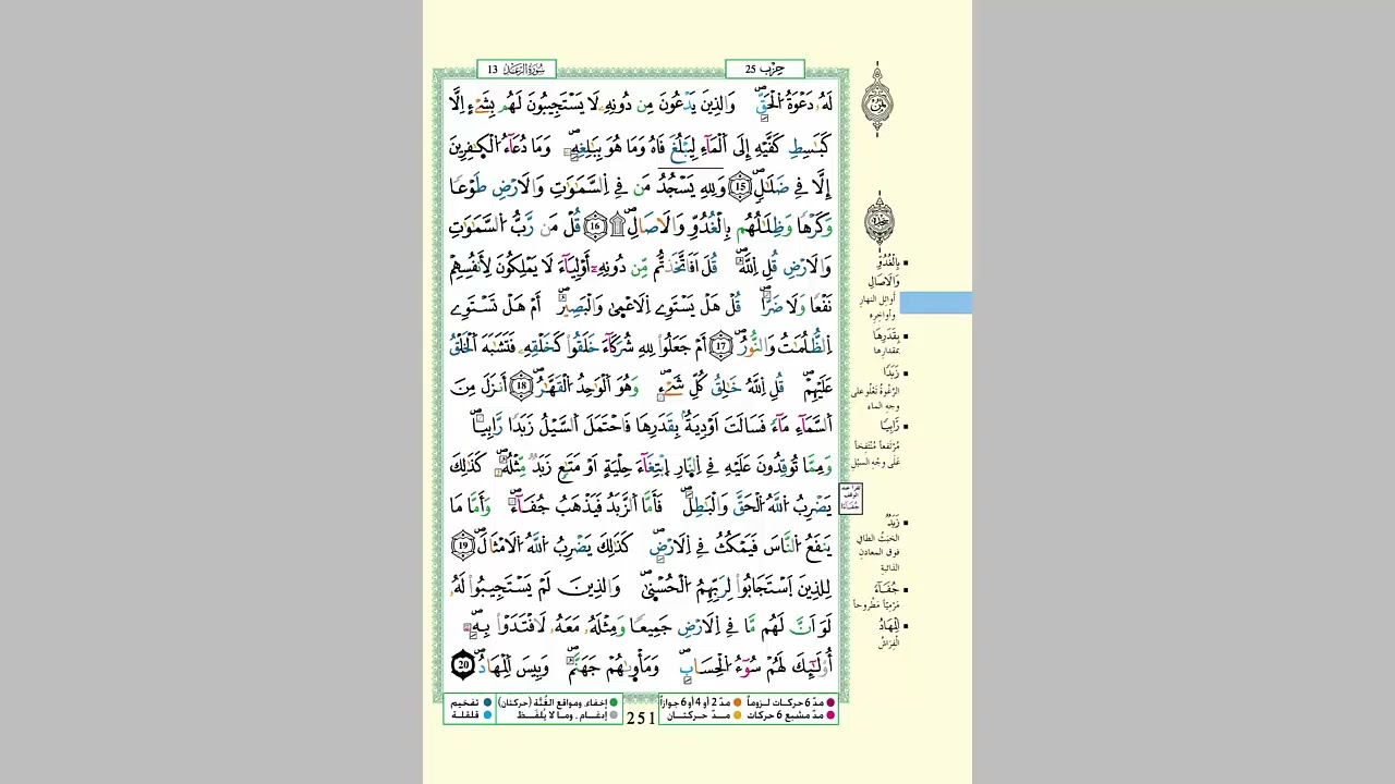 الثمن 8 من الحزب 25  مكرر 7 مرات من المصحف المصور برواية ورش عن نافع للقارئ الشيخ العيون الكوشي