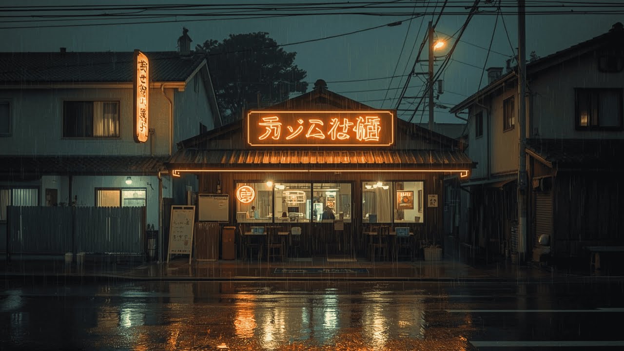 Kyoto Rain Walk 🌸  Peaceful Night Lofi