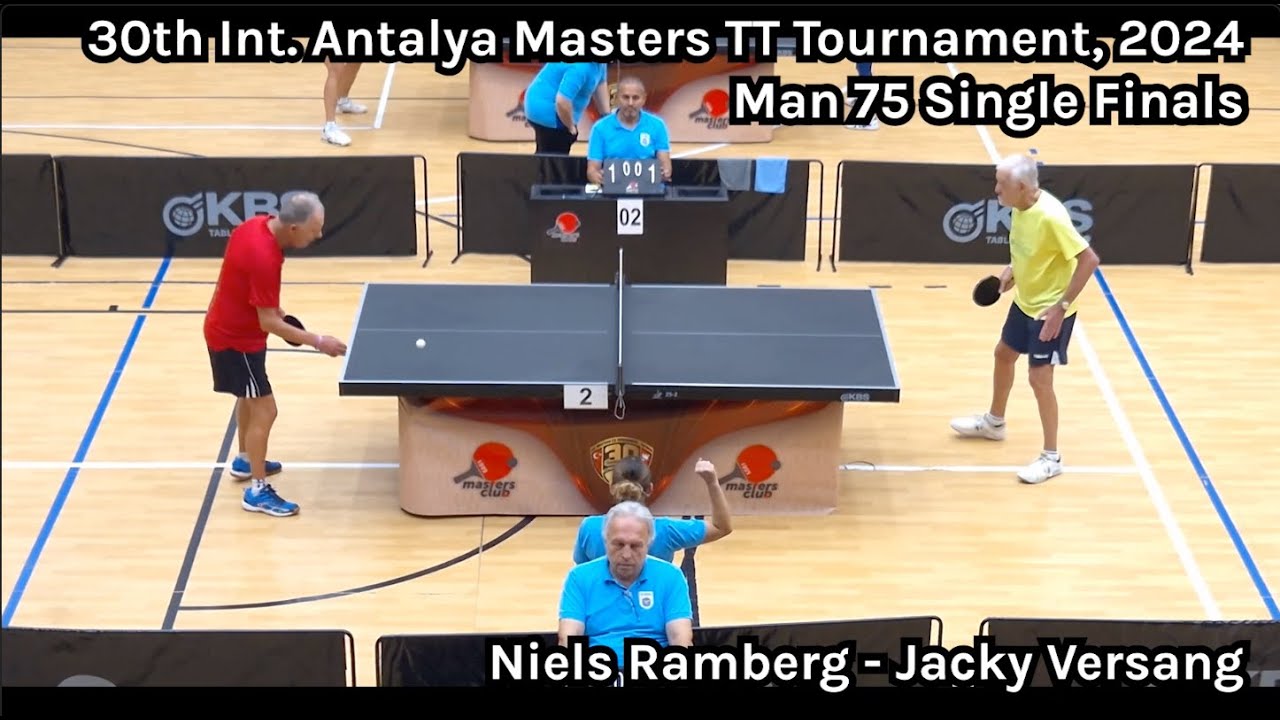 Man 75 Single Finals, 30th Int Antalya Masters TT Tournament, 2024