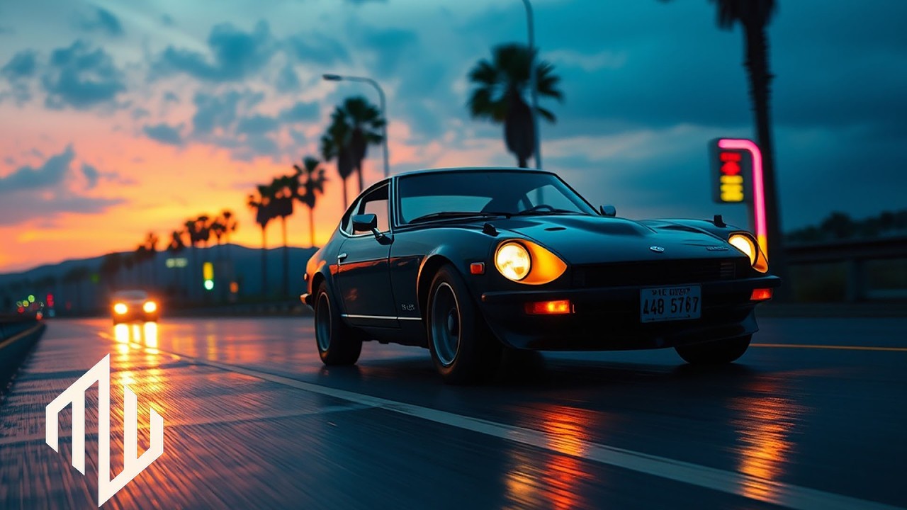 Mr. Wide — Suspend  Datsun 240Z Coastal Drive Synthwave Music Video