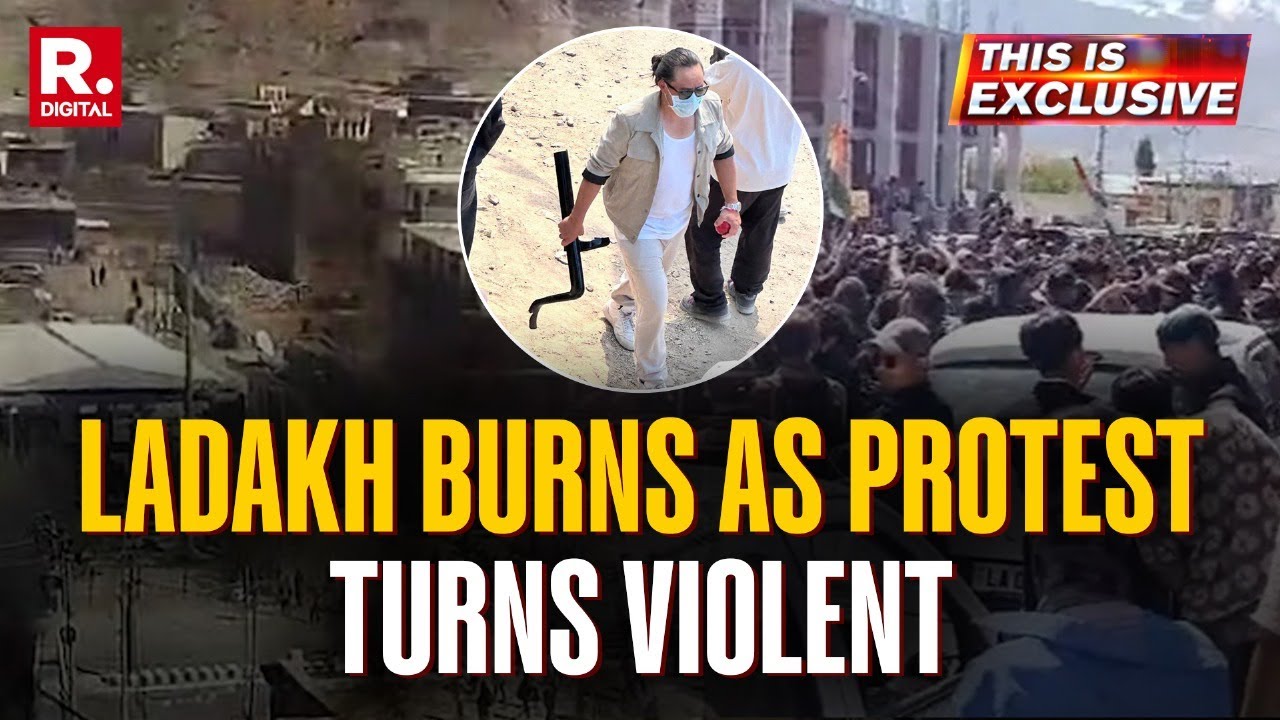 This Is Exclusive: Massive Protest Erupts In Leh Ladakh, BJP Claims Cong Instigation