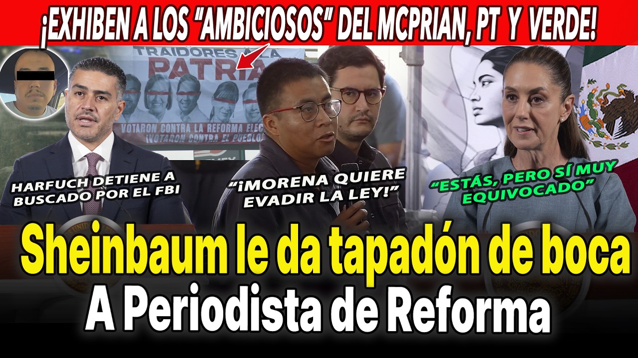 ¡SE LAS VOLTEÓ! Sheinbaum Aplaca a El Universal y Reforma, exhibe al PRIAN, PT | Harfuch | Plan B