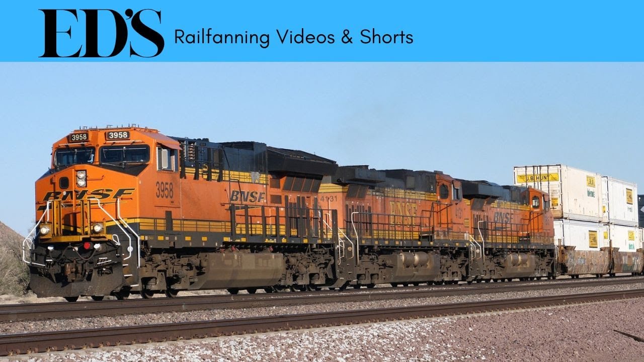 Freight Train Compilation BNSF Desert Scenes Vol 29