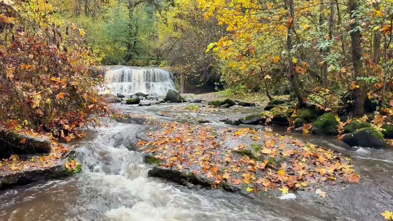3:33:33 of Calm Waterfall Sounds | Nature Ambience for Relaxation