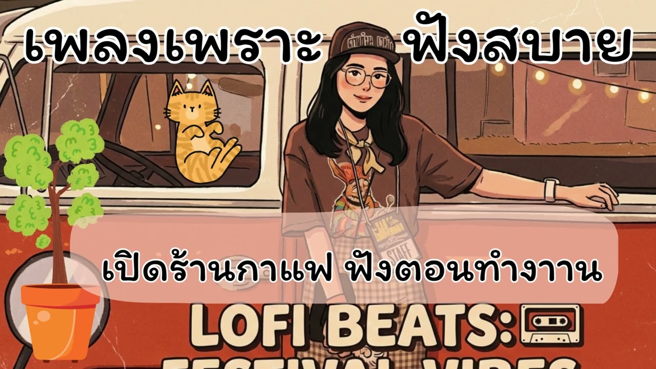 รวมเพลงฟังสบาย เปิดร้านกาแฟ ฟังตอนทำงาน [vol.2] #lofi #chill #เพลงร้านกาแฟ #cafemusic #relax