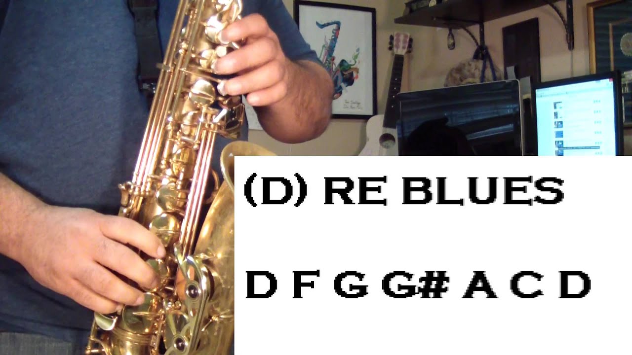 ESCALA (D) (RE) BLUES - JAZZ/IMPROVISATION CON EL SAX ALTO - SANTIAGO PACHECO