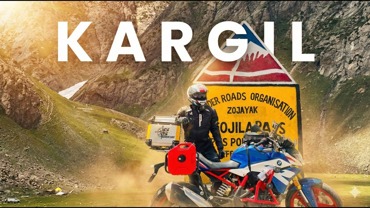 Srinagar to Kargil on BMW | Most DANGEROUS Road? ⚠️ Zojila Pass Reality! | Ladakh Bike Trip