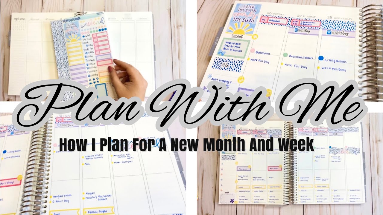 PLAN WITH ME | PLANNING FOR A NEW MONTH AND WEEK | ERIN CONDREN VERTICAL