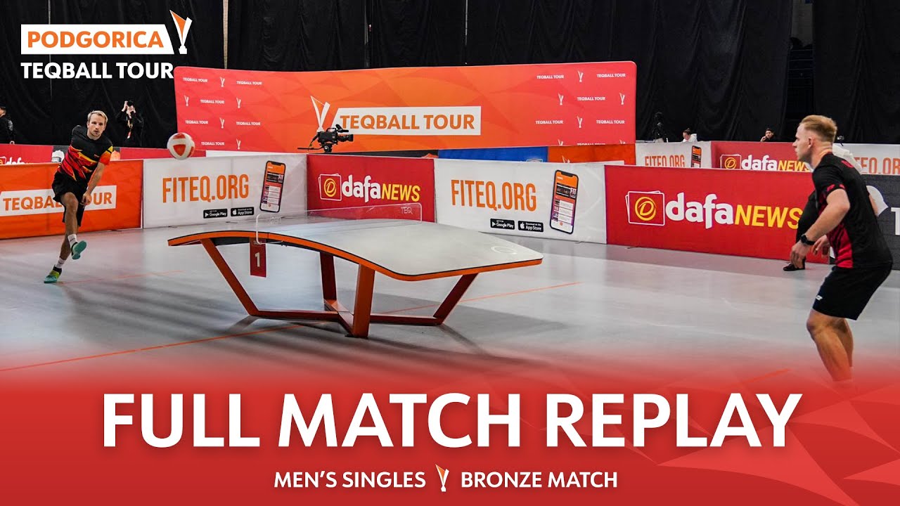 Teqball Tour - Podgorica | Men's Singles, Bronze match | A. Duszak vs B. Katz