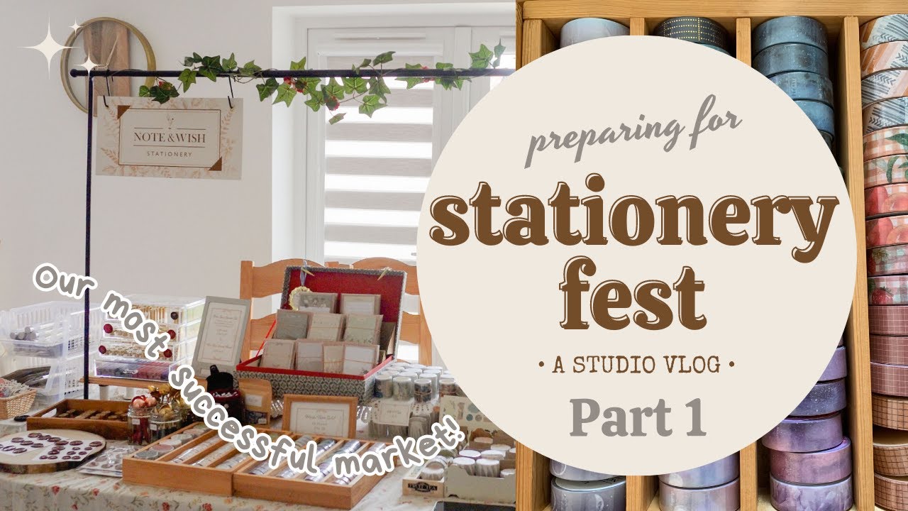 Prepping for our most successful market - StationeryFest 2023 ✿ Plus our first studio vlog ever!!