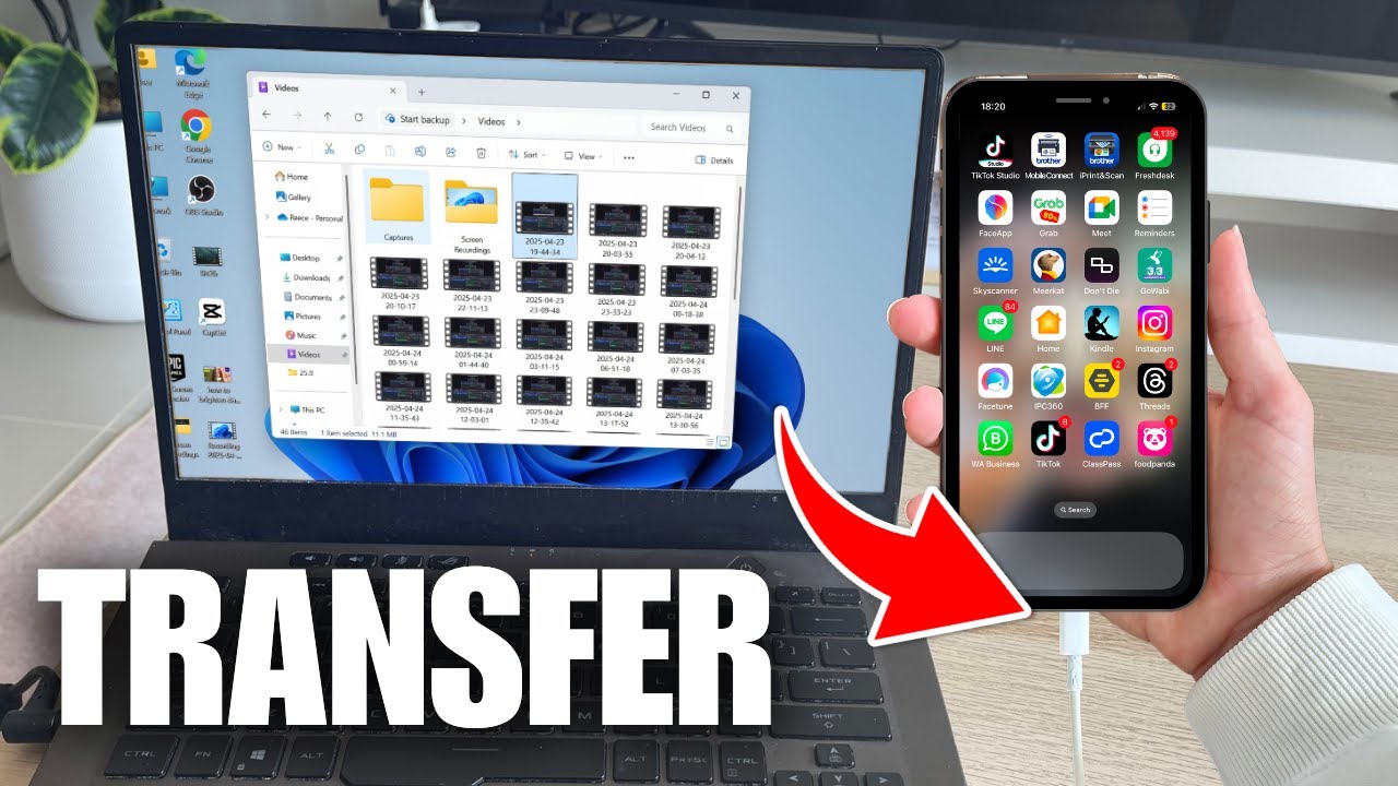 Как перенести видео с ноутбука на iPhone с помощью USB-кабеля