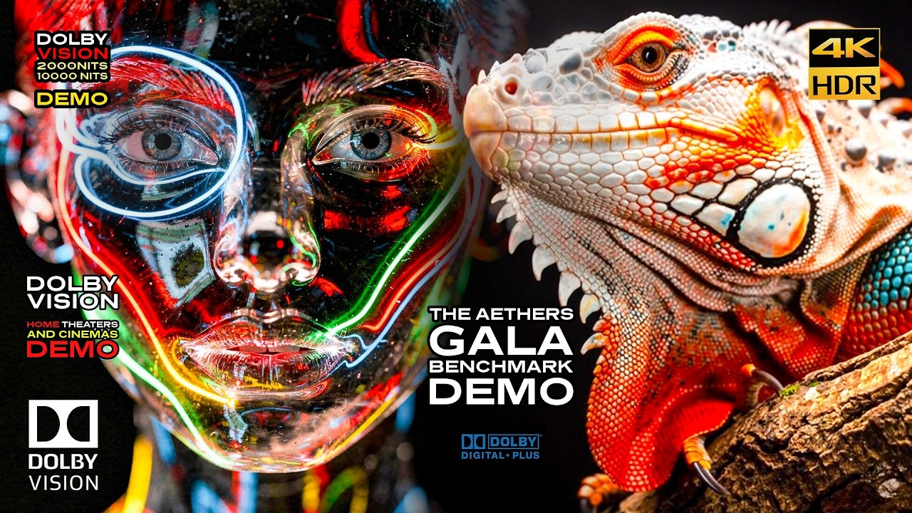 DOLBY VISION IQ 60fps | “Aethers Gala” 2000 NITS HDR Demo for 2026 TVs (BT.2020 4KHDR) [Download]