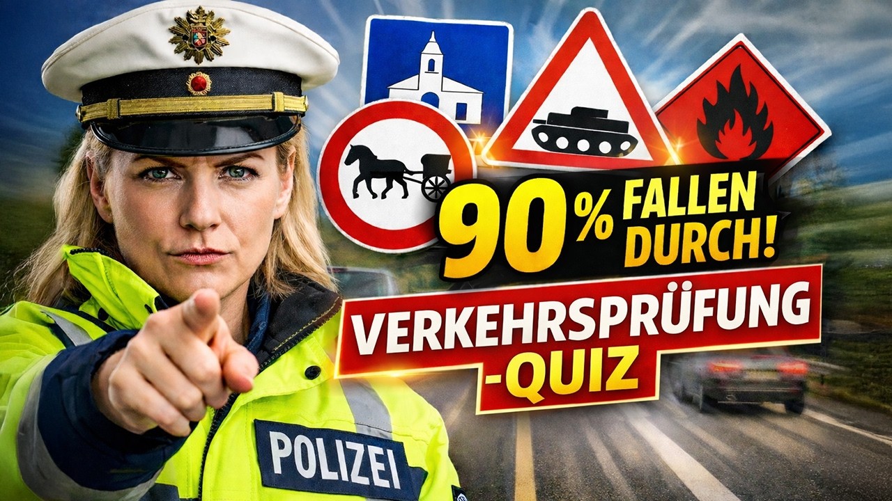 15 FRAGEN - FÜHRERSCHEIN-TEST  BESTANDEN?