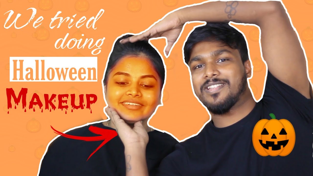 Trying out couple Halloween look in tamil ( Funny version )
