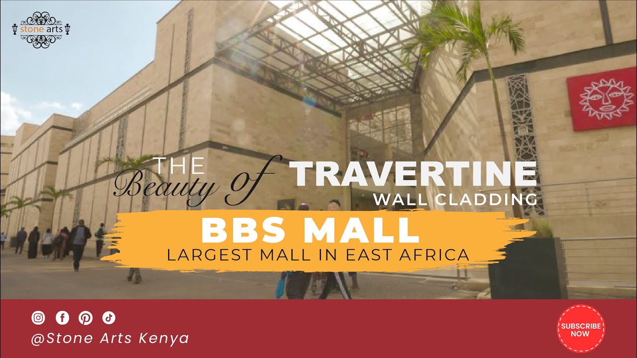 BBS Mall _ Travertine Cladding in  The Largest Mall of East Africa.