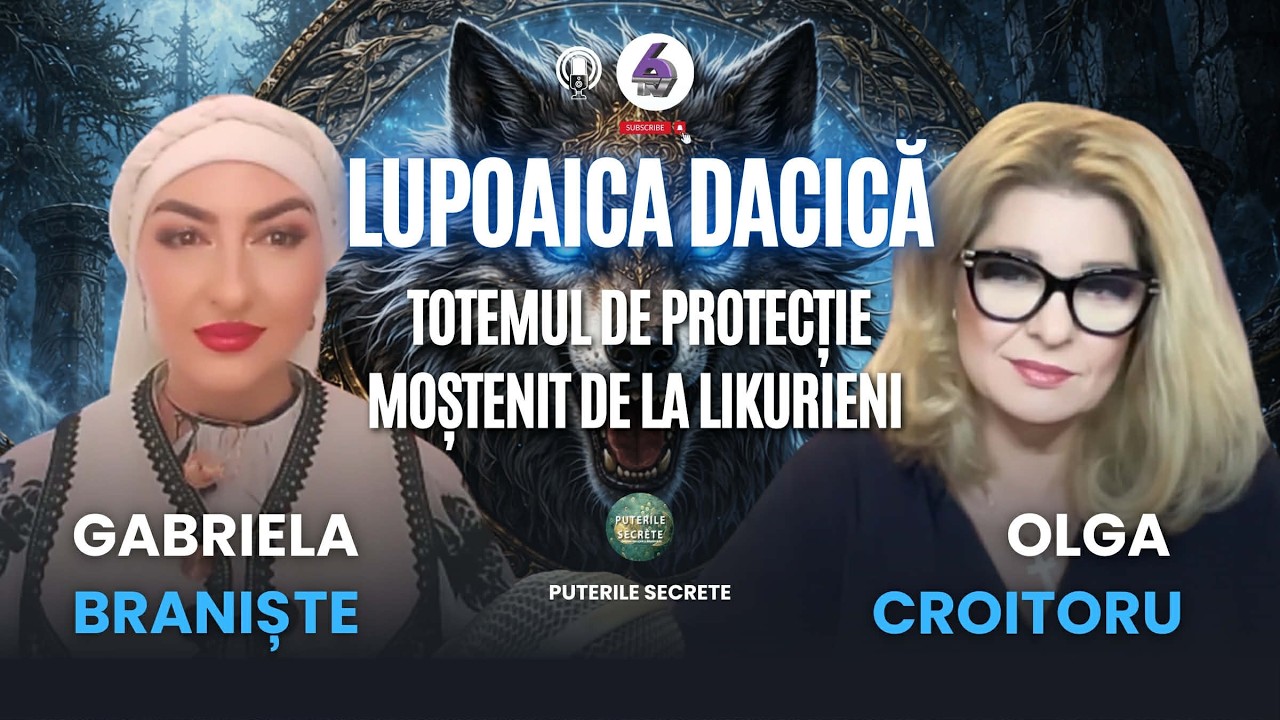 LUPOAICA DACICĂ, TOTEMUL DE PROTECȚIE MOȘTENIT DE LA LIKURIENI - CU GABRIELA BRANIȘTE