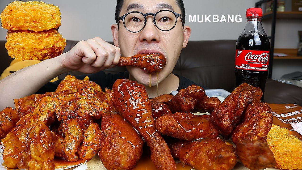 ASMR MUKBANGㅣspicy Jjambbong Chicken &  Peanut Caramel Chicken & MenboshaㅣEATING SHOW