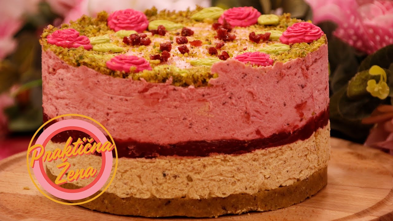 Praktična žena – Pistać-malina mus torta