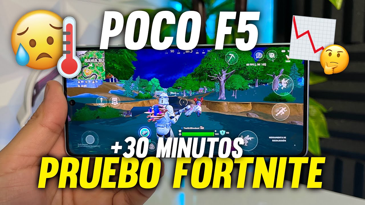 Pruebo Fortnite en mi Xiaomi POCO F5 de 12GB - Jugando 30 MINUTOS REALES !