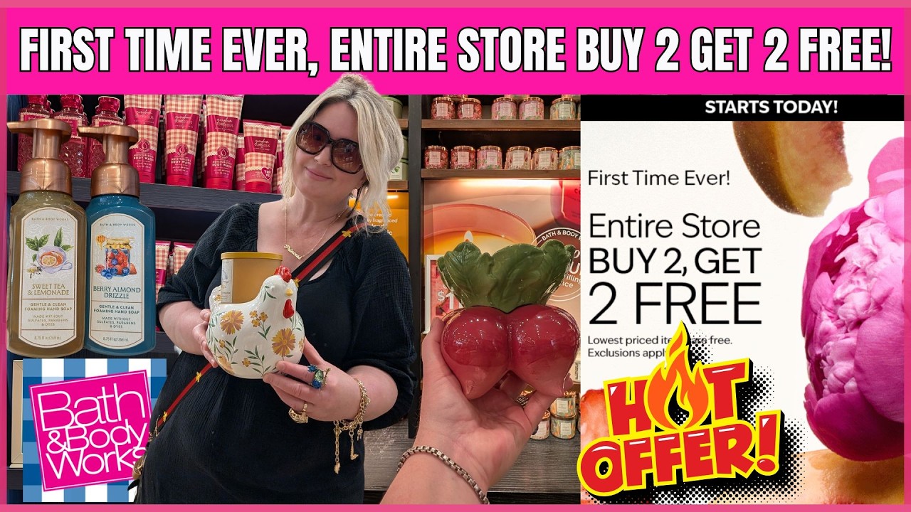 Bath & Body Works FIRST TIME EVER, ENTIRE STORE BUY 2 GET 2 FREE! NO EXCLUSIONS! #bathandbodyworks