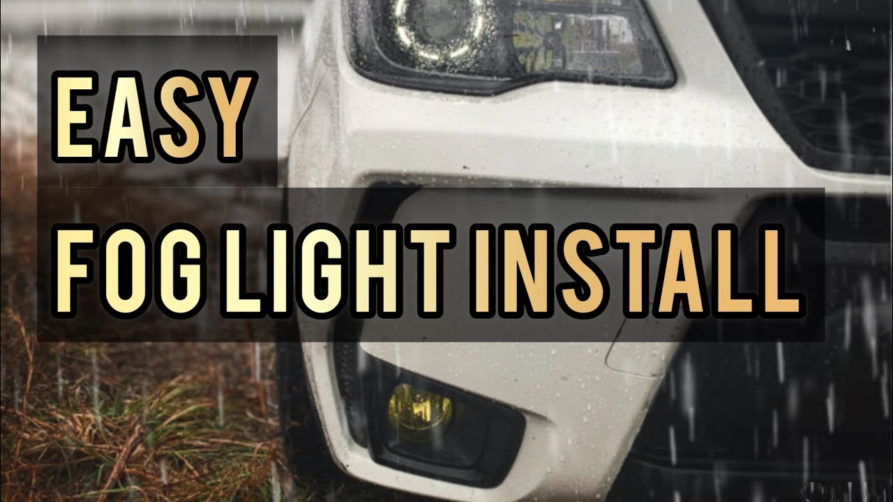 How To Install Fog Lights On Subaru Forester XT (14-18)