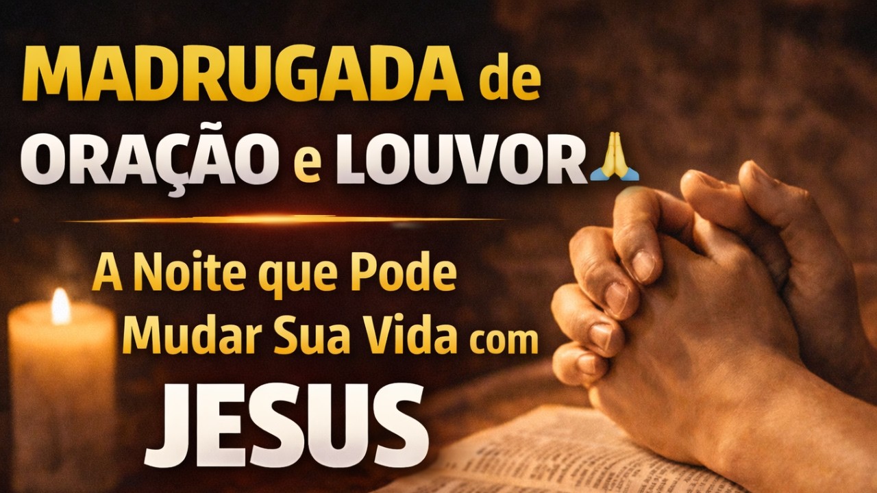 MADRUGADA DE ORAÇÃO E LOUVOR 🙏 A Noite que Pode Mudar Sua Vida com Jesus Christ