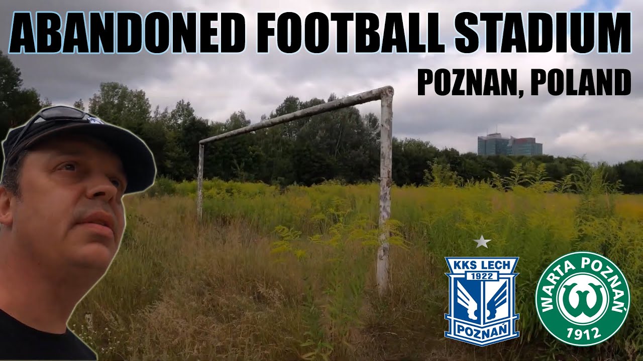 I find an abandoned football stadium in Poznan, Poland