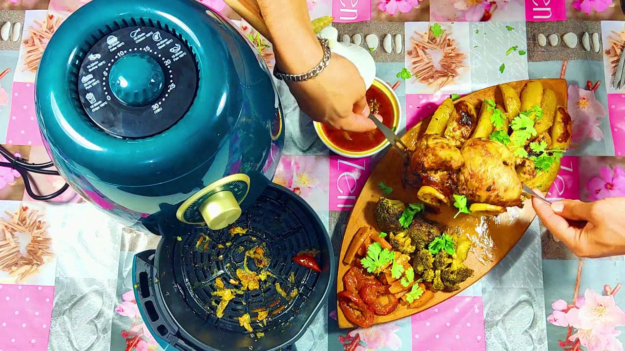 Bear Friteuse sans Huile, 3L Friteuse à air Multifonction avec 7 programmes AIR Fryer