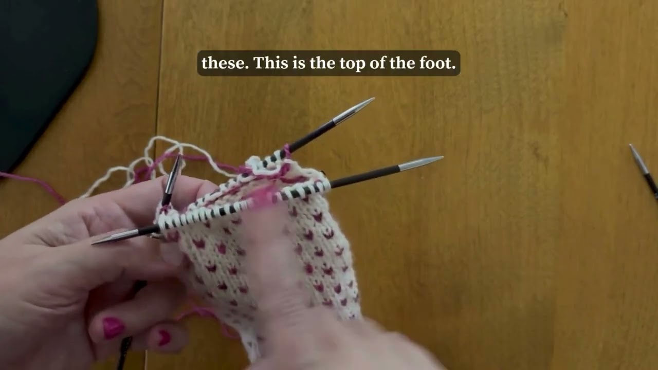How to set up your dpns to knit the heel flap | toe up sock knitting tutorial using a stitch holder