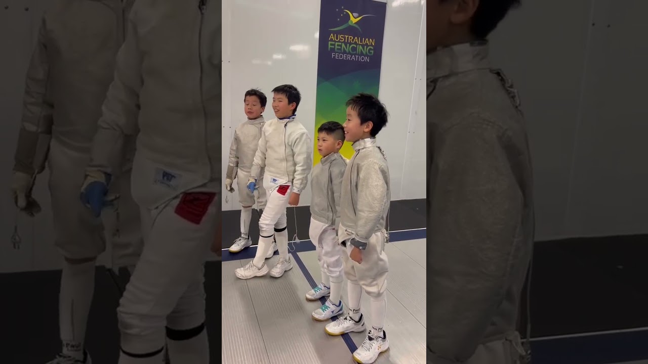 U12 team Sabre fencing tournament at Mini Koala Sydney 2023