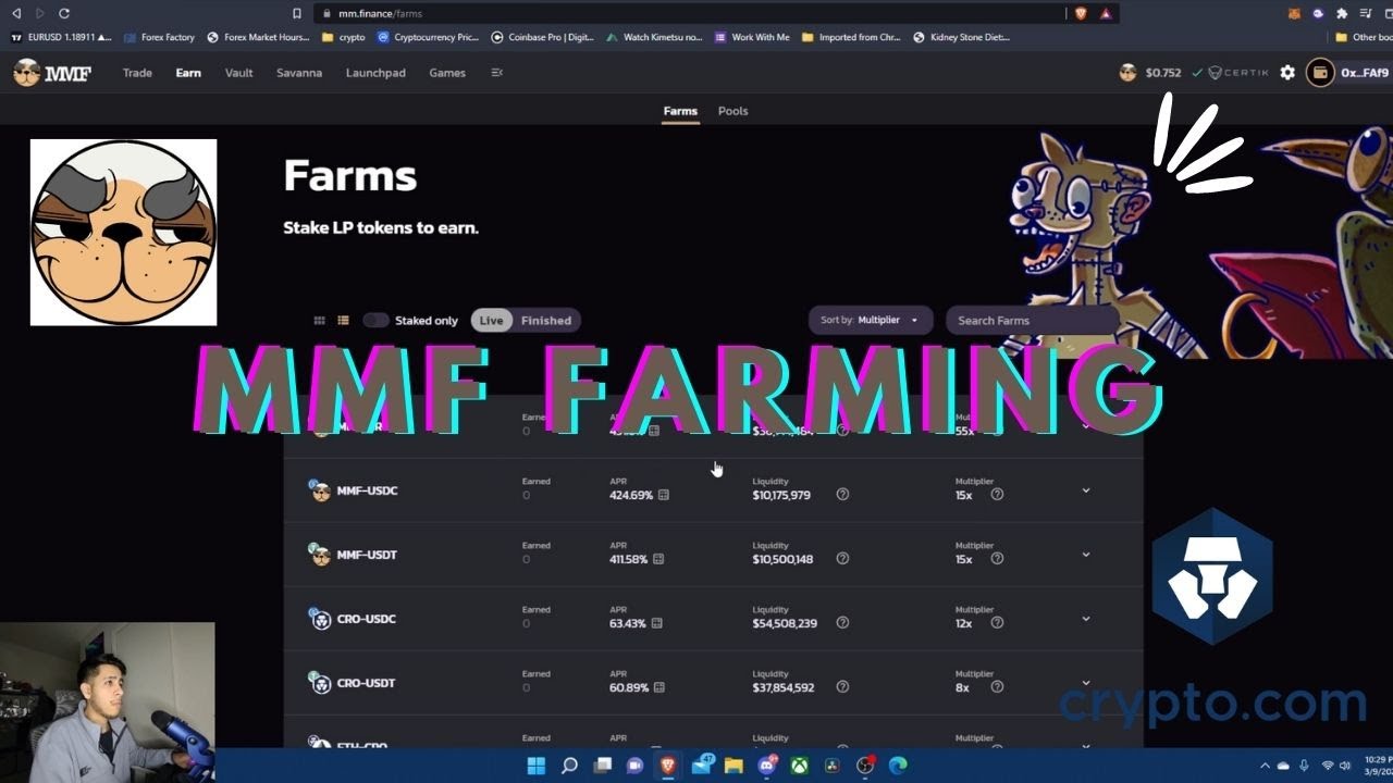 MMF Farming - 10x APR on Cronos