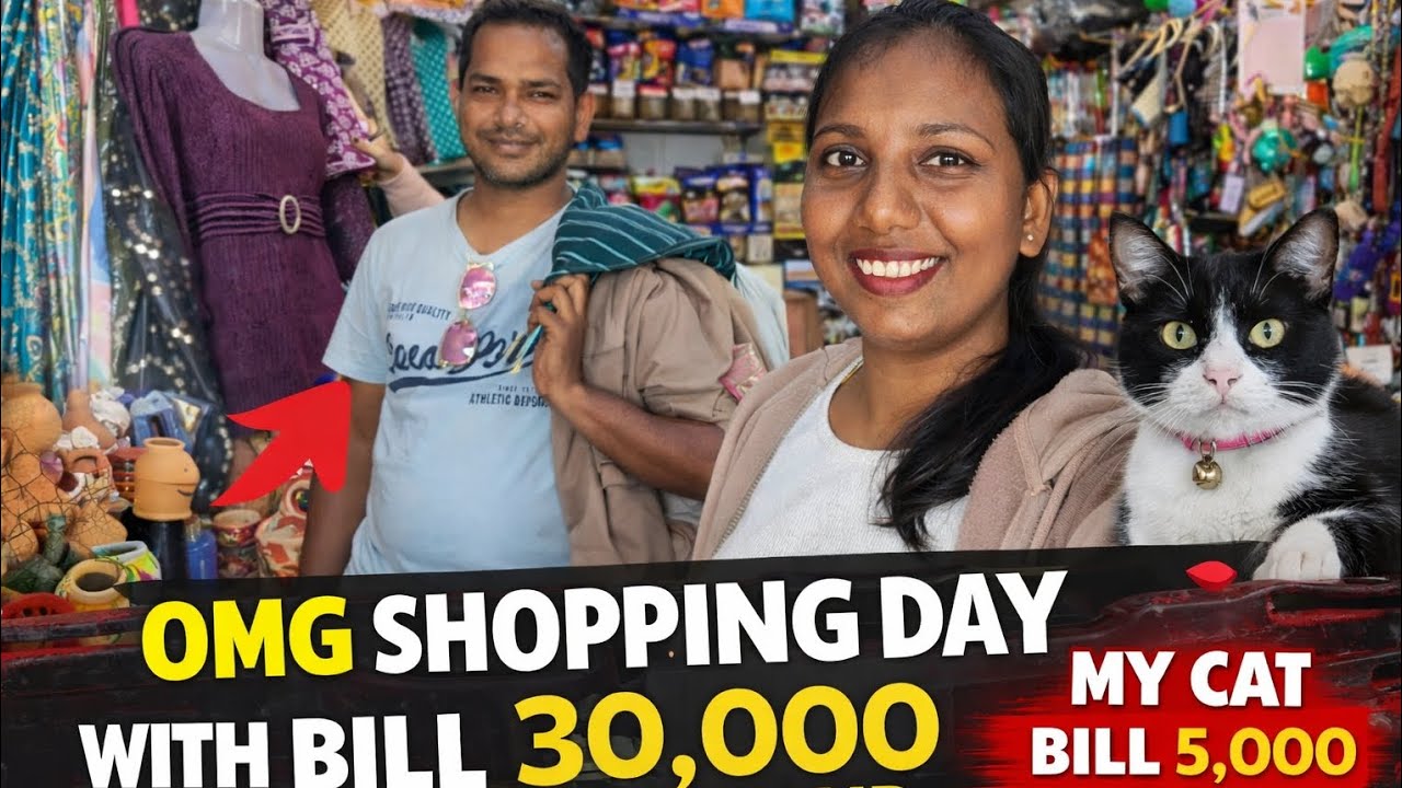 Shopping Day 🛍️ Lots of Shopping & Unexpected ₹30,000 Bill 😱|Sunday Shopping Madness❤️|#goanvlogger 