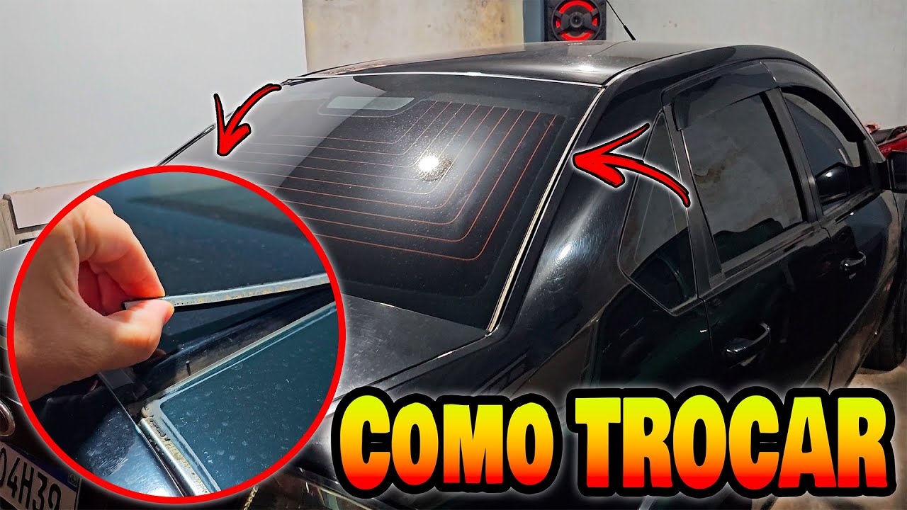 Borracha do Parabrisa e do vidro traseiro do Fiesta - Como trocar