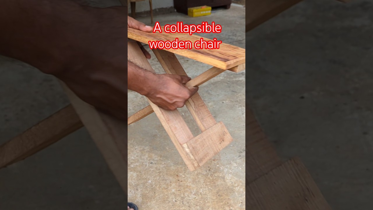 I Built a Collapsible Wooden Chair Using Only Hand Tools