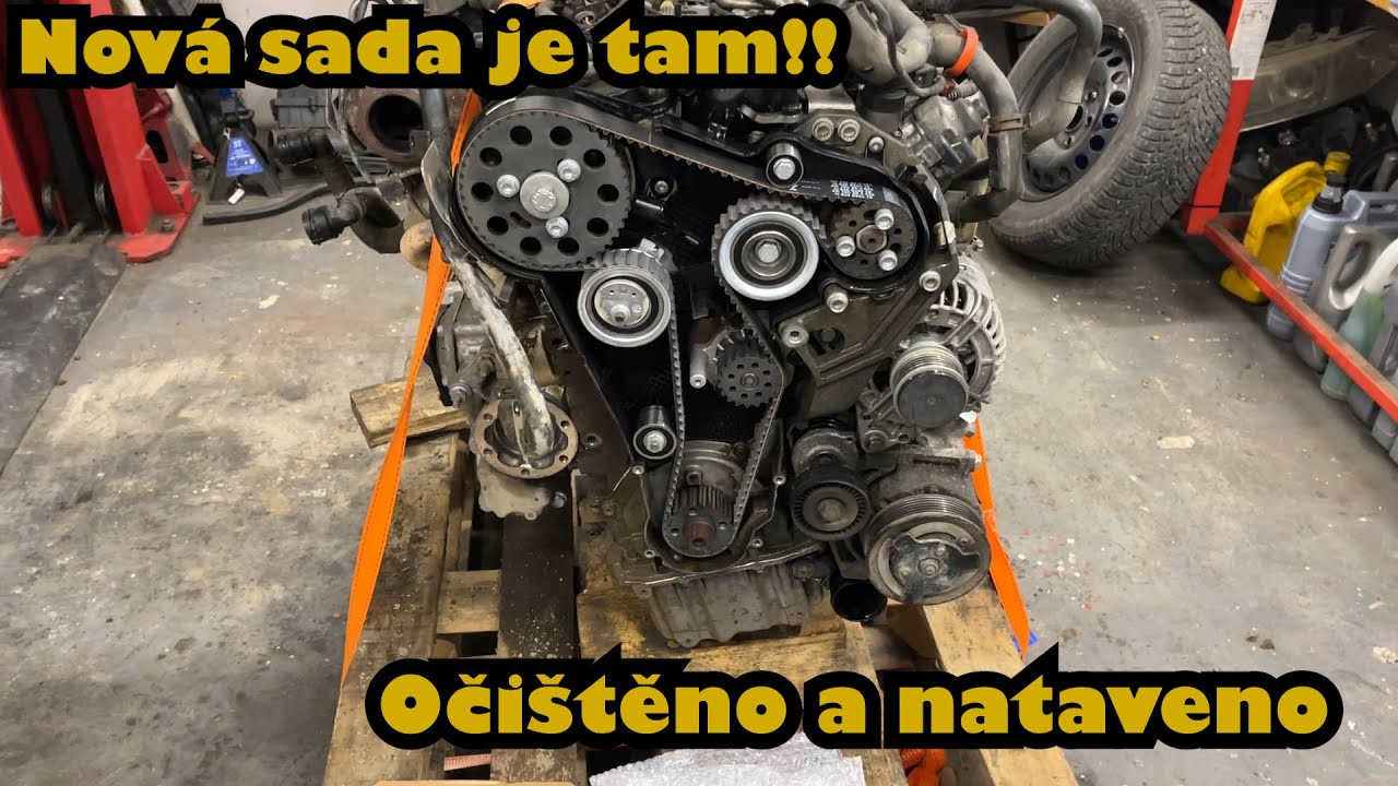 ŠKODA OCTAVIA 2 CR 2.0 TDi 103kw 4X4 / VÝMĚNA ROZVODŮ / START A VÝSLEDEK PO OPRAVĚ
