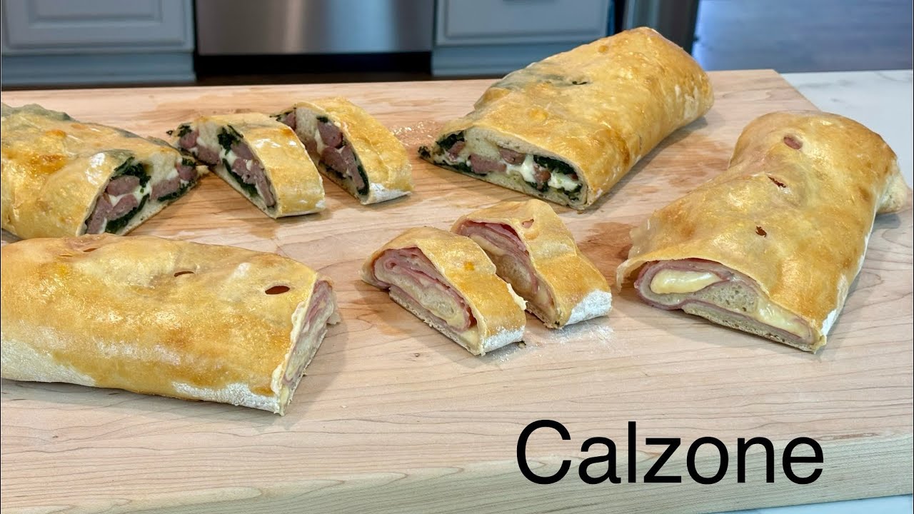 Calzones (Sausage, Spinach & Provolone and Italian Cold cuts)
