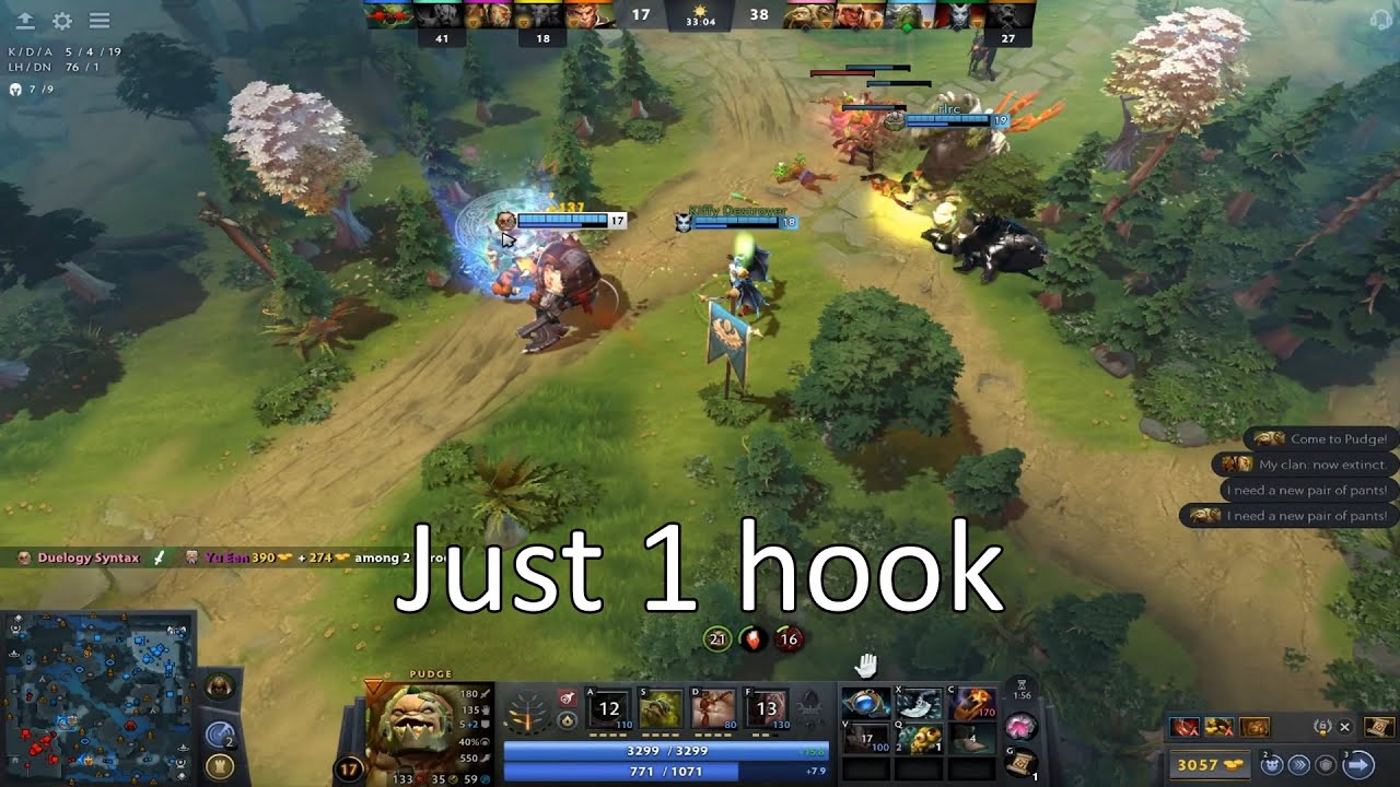Pudge hard support with troll, 7.39b Dota 2 Gameplay 5